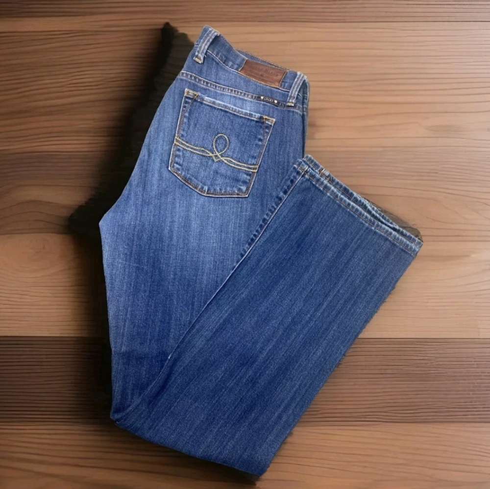 Lucky Brand SofiaWomens Sz12 Denim Blue Jeans Boot cut Western casual stretchy